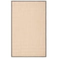 thumbnail image 2 of Safavieh Natural Fiber Collection NF141G Border Sisal Area Rug, 6' x 9', Maize / Grey, 2 of 5