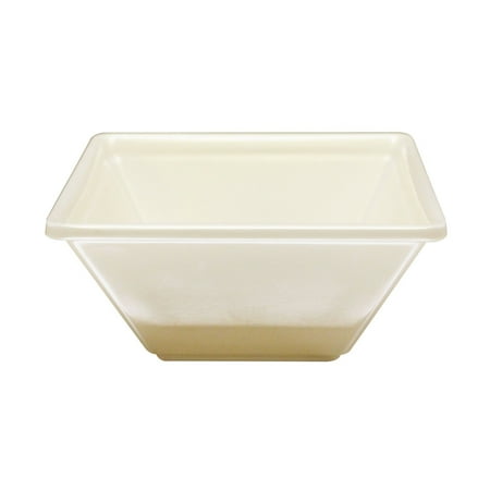 

4 3/4 x 4 3/4 x 2 Deep Square Bowl Passion Pearl Melamine Pack of 6