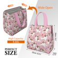 thumbnail image 3 of Shih Tzu Dogs and Pioneer Flower Insulated Lunch Bag for Women & Adults,Large Portable Soft Cooler Lunch Bag,Thermal Food Storage Tote with Pearl Cotton,8.66L,8.75x5.75x9.5 Inch, 3 of 6