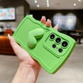 thumbnail image 4 of for Samsung Galaxy S22 Ultra Case 6.8", Cute Kawaii 3D Love Heart Aesthetic Curly Wavy Edge Non-Slip Camera Lens Cover Soft Silicone Shockproof Bumper Phone Cover for Women (Green), 4 of 12