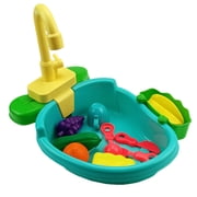 fastboy Safe Playtime With Durable Of Changing Kitchen Sink Toys Fun Play Kitchen Sink Toys For Kids Pretend Green 1Set