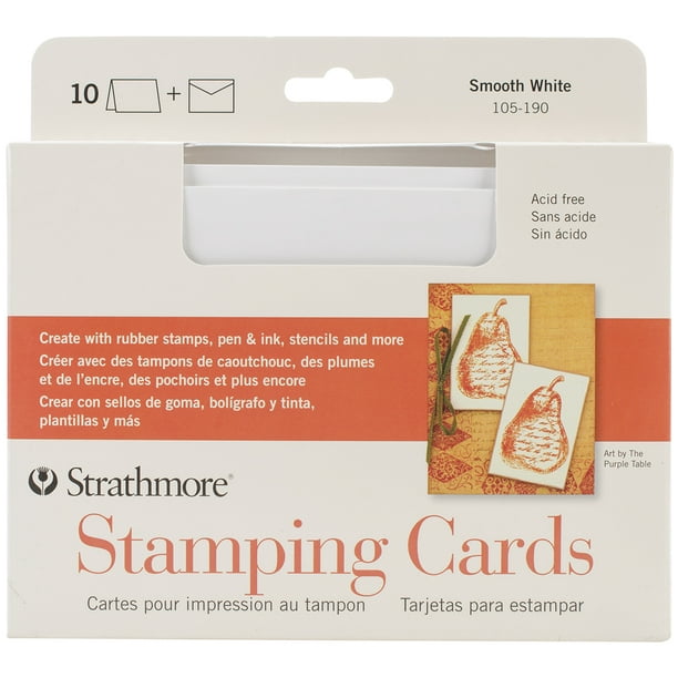 Strathmore Cartes et Enveloppes 5"X6.875" 10/pkg-Estampage
