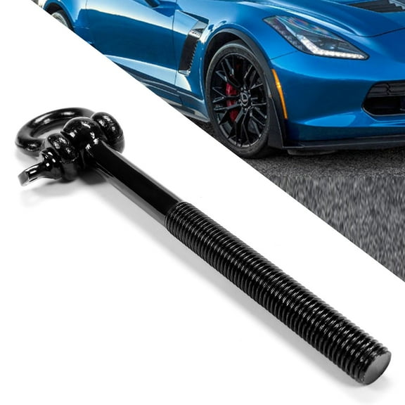 Kojem Steel Tow Hook Trailer Hitch Front Or Rear Trunk Hook for 2014-2023 Chevy Corvette C7 C8 GS Z06 ZR1 Replaces 15234068 Black