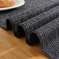 thumbnail image 4 of Nvzi Camino de mesa con borlas, negro, 33x122cm - Camino de mesa de poliéster, camino de mesa fino, camino de mesa rústico, camino de mesa decorativo para el hogar, 4 of 5