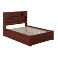 thumbnail image 4 of AFI Newport Full Solid Wood Bed with Full Trundle in Walnut, 4 of 12