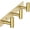 Gold, variant on PETGLE Coat Hooks Wall Hook for Hanging Clothes Robes Towels Hats Heavy Duty Coat Hanger Coat Rack Wall Mount with 3 Hooks - Black