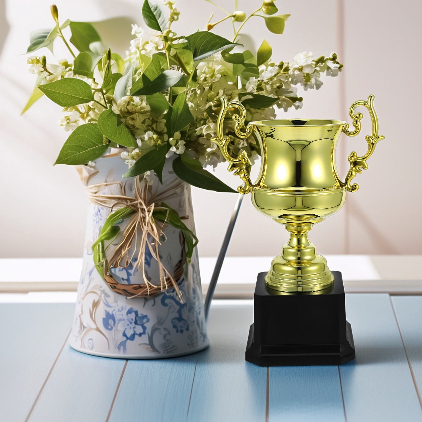 Masteelf Plastic Trophy Cup Winner Trophy Winner Trophy Prop Trophy Model Ceremony Award Trophy for Party Competitions Small Trophy Cup
