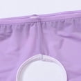 thumbnail image 5 of TANBOM Men's Holes Briefs Mesh Nylon Triangle Underwear Purple XL 1-Pack, 5 of 6