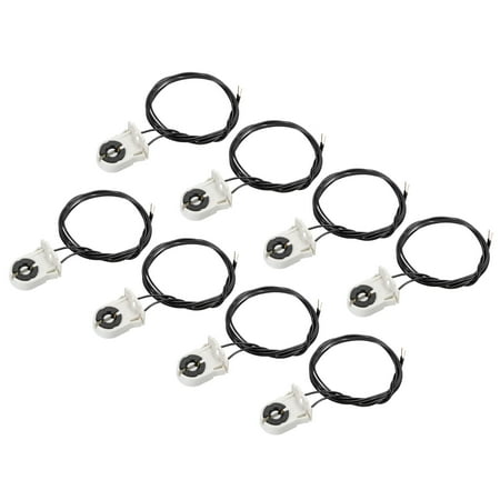 

Uxcell T8 Lamp Holder Socket Non-Shunted Light Holder with Wire 37x30x24mm for LED Fluorescent Tube Pack of 12
