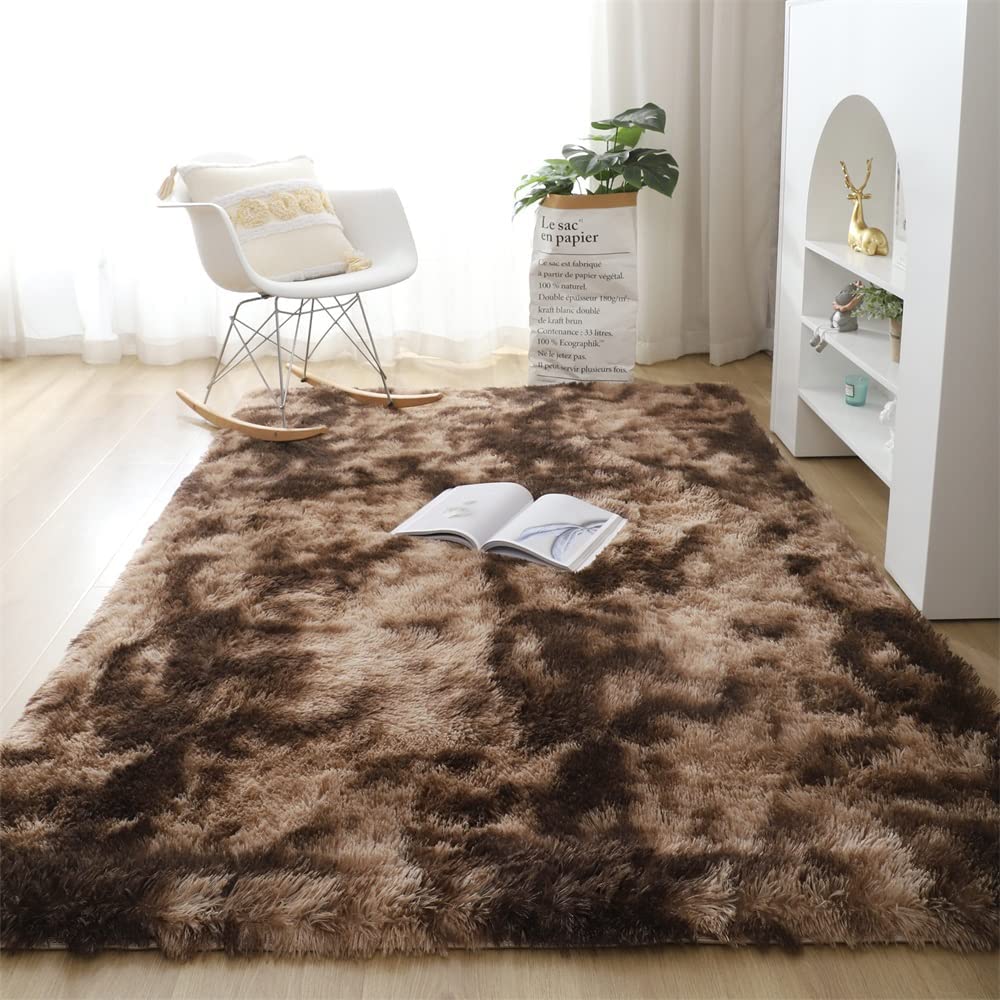 Fashionable and durable Fuzzy Shag Area Rugs for Bedroom Living Room