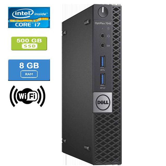 Remis à Neuf : DELL 7040 MICRO Intel Core i7-6700 3,40 GHz, 8 Go, 500 Go SSD, Win 10 Pro