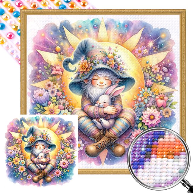 5D DIY Taladro Parcial AB Diamante Pintura Lindo 35x35cm