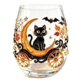 thumbnail image 3 of AuroraX Halloween Cups Plastic Witches Glass Coffee Cups with Lids,Personalized Funny Clear Gift for Halloween Holiday, 3 of 7