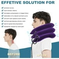 thumbnail image 7 of Lingsheng Cervical Neck Traction Device,Neck Stretchers for Neck Pain Relief, Inflatable Neck Brace & Neck Cervical Stent(Purple), 7 of 7