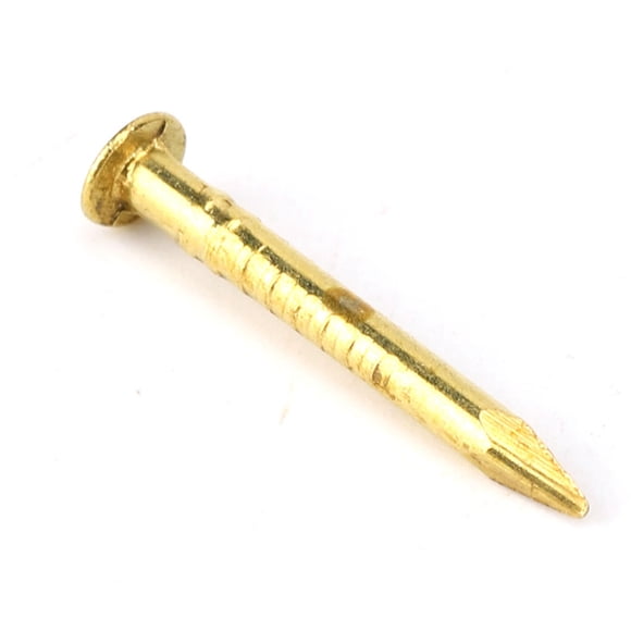 Clavos de Latón Dorados, 100 piezas Clavo de Cabeza redonda Muebles de Latón Cabeza Grande Accesorios de 20 mm 10 mm 15 mm 18 mm 22 mm 15 mm longitud den clavo plano redondo