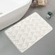 thumbnail image 5 of Alfombrilla De Baño Lavable a Máquina, De Tela Absorbente Y Antideslizante Para Entrada De Ducha, Color Blanco, 5 of 9
