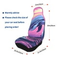 thumbnail image 4 of Sikiie Hawaiian Beach Dolphin Car Seat Protector 2 Pack Car Seat Cushion Mat, Car Seat Covers for SUV, Truck, Van, 4 of 7