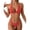 Red, variant on Staron Women's Two-Piece Bikini Swimsuit Set Beach Vacation Casual Fashion Bikini with Adjustable Straps, Red XL