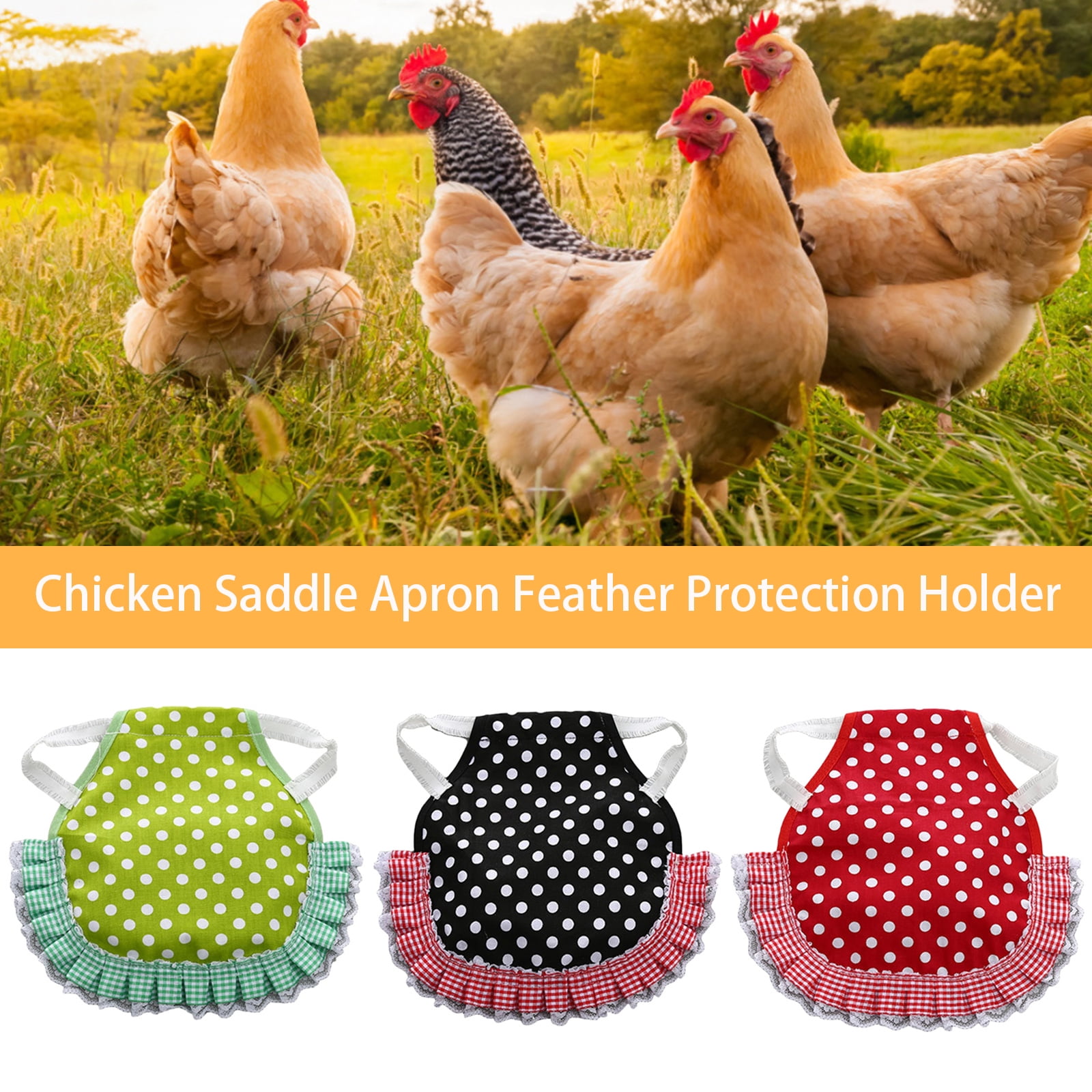 23 X 23cm Chicken Saddle Chicken Jacket Cotton Hen Apron Poultry Brand New