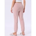 thumbnail image 4 of DARING DIVA Women's Drawstring Elastic Waist Cotton Pajama Pants XL Dusty Rose Stripe, 4 of 6