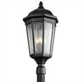 thumbnail image 1 of Kichler Builder 9533BKT Courtyard 3 Light Outdoor Post Mount Lantern in Textured Black, 1 of 1