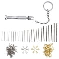 thumbnail image 1 of 126Pcs Hand Twist Drill Home Made Key Ring Pendant Tool Set Kit for Assembly DIY, 1 of 5