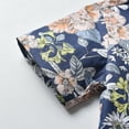 thumbnail image 6 of IROINNID Toddler Boy's Gentleman Floral Printed Lapel Tops Shorts Outfits, 6 of 9
