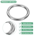 thumbnail image 2 of Uxcell 12 Pack Anillos para Atrapasueños 1" Anillos de Acero Inoxidable para DIY Plateado 0.12", 2 of 6