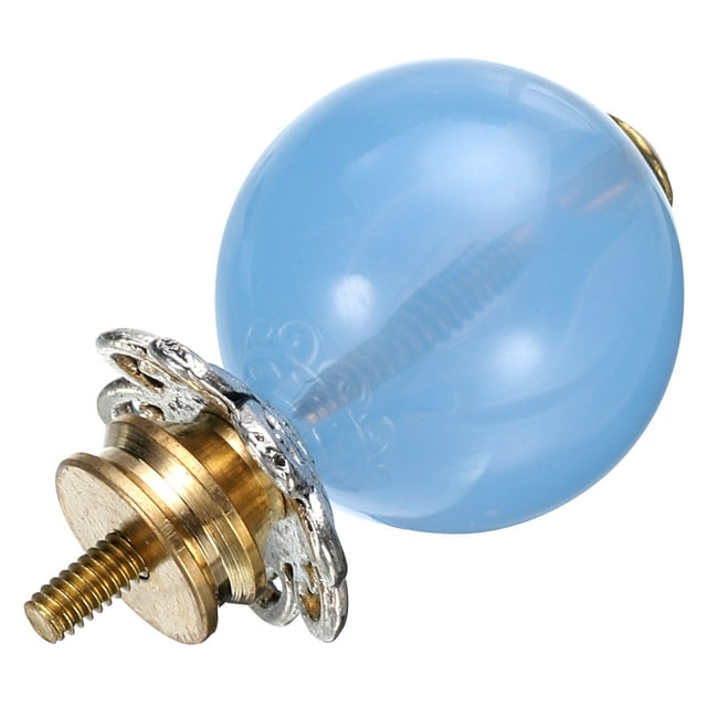 Uxcell Plastic Zinc Alloy Copper Teapot Button Lid Knobs Tea Kettle Cover Handle Knobs for Teapot Tea kettle Sky blue