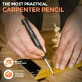 thumbnail image 7 of Nicpro 6 Pack CP3000 Carpenter Pencil with Sharpener, Mechanical Pencils Set with 78 Refill, Heavy Duty Construction Pencil, Carpenter Tools for Architect Marking, 7 of 7