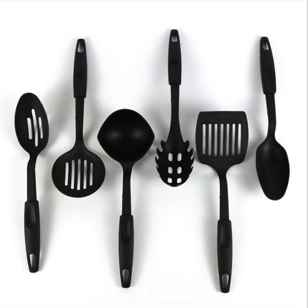 6pcs Plastic NonStick Dishwasher Cooking Tool Spoon Slotted Spoon