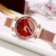 thumbnail image 3 of Reloj de mujer de lujo con cisne estrellado de diseño, 3 of 10