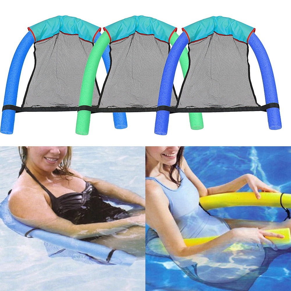 Super Sized Noodle Sling Mesh Seat Floating Pool Chair Lounge Swimming Fun New 