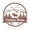 Rust, variant on RealSteel Personalized Great Outdoors Elk Metal Monogram (Gold, 36")