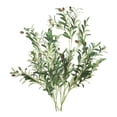 thumbnail image 2 of Ramas de olivo artificiales Plantas artificiales Verdor Simulación Hoja Verdor Tallos Guirnaldas altas Decoración Ramas de olivo para mesa de balcón 2 grandes 2 pequeños Gloria ramas de olivo falsas, 2 of 9