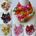 thumbnail image 3 of Grofry Women Collar Scarf,Big Flower Breathable Collar Scarf Neckerchief Ring Neck Wrap, 3 of 8