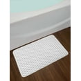thumbnail image 2 of Geometric Bath Mat, Circles Rounds Waves Like Image with Oriental Edges Modern Sketchy Print, Non-Slip Plush Mat Bathroom Kitchen Laundry Room Decor, 29.5 X 17.5 Inches, Black and White, Ambesonne, 2 of 2
