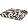 thumbnail image 1 of Majestic Pet | Chevron Shredded Memory Foam Rectangle Pet Bed For Dogs, Removable Cover, Chocolate, Large, 1 of 5