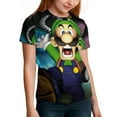thumbnail image 6 of Luigi's Mansion Unisex T-Shirt for Boys Girls Short Sleeve Sports Top Breathable Blouse 3D Prints Tee Shirts Casual Children Clothing 110CM, 6 of 8