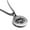 Silver, variant on Stainless Steel Year of the Snake Zodiac Round Medallion Pendant Necklace