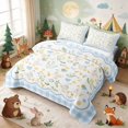 thumbnail image 3 of Erosebridal Goose Twin Quilt Set for Girls, Blue Balloons Twin Coverlet Set, 2-Piece 1 Bedspread and 1 Pillowcase, 3 of 7
