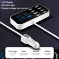 thumbnail image 3 of A9S Fast Car  8 Port Multi USB LCD Display 12V Phone  USB Hub for Phone Tablets DVR, 3 of 7