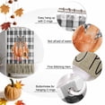 thumbnail image 5 of Shower Curtain 48"W x 72"L Hello Pumpkin Black Fabric Shower Curtains Set with Hooks Water Repellent Bathroom Curtains Machine Washable Bathroom Accessories, 5 of 6