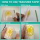 thumbnail image 4 of Clear Vinyl Transfer Paper Tape Roll-Red Alignment Grid Clear,Transfer Paper for Silhouette Cameo (12Inch X 50 Ft), 4 of 5