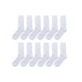 thumbnail image 2 of Gelante 12 Pairs Men's Cotton Fashion Casual Crew Dress Socks-Ribbed White, 2 of 2