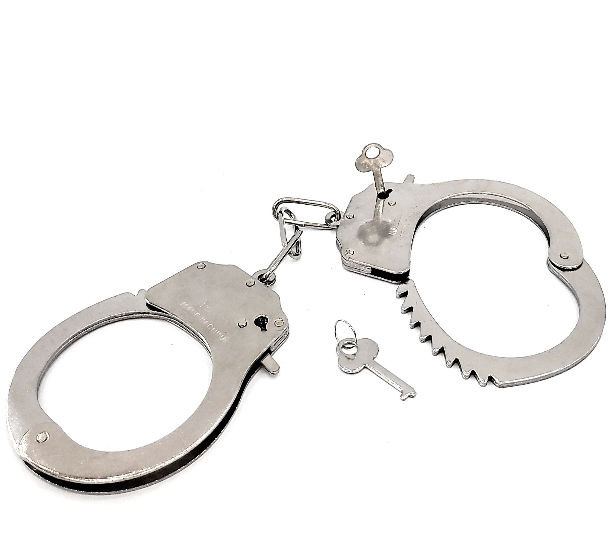 Buy JASINCESS Toy Metal Handcuffs with Keys Police Costume Prop Accessories Party Supplies