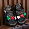 thumbnail image 4 of Cathalem Girls Talons Sandals Ouvert Chaussures Plates Robe Sandals Summer, Noir 27, 4 of 5