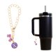 thumbnail image 3 of Ofertas Únicas 1 Pc Cadena Lazo Letra X Colgante de Taza de Agua para Viajar Aleación Púrpura, 3 of 5