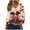 Brown, variant on Rutainlusire Womens Trendy Valentine's Day Printed V-Neck Comfy Blouses Women's Fashion Printing Casual V-neck Long Sleeve Loose T-shirt Top