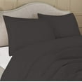 thumbnail image 2 of Duvet Cover with Zipper Closure 1-Piece Duvet Cover, Full/Queen (90'' x 90'') Size with Corner Ties,100% Egyptian Cotton 800 Thread Count, Ultra Soft and Easy Care - (Dark Grey Solid), 2 of 6